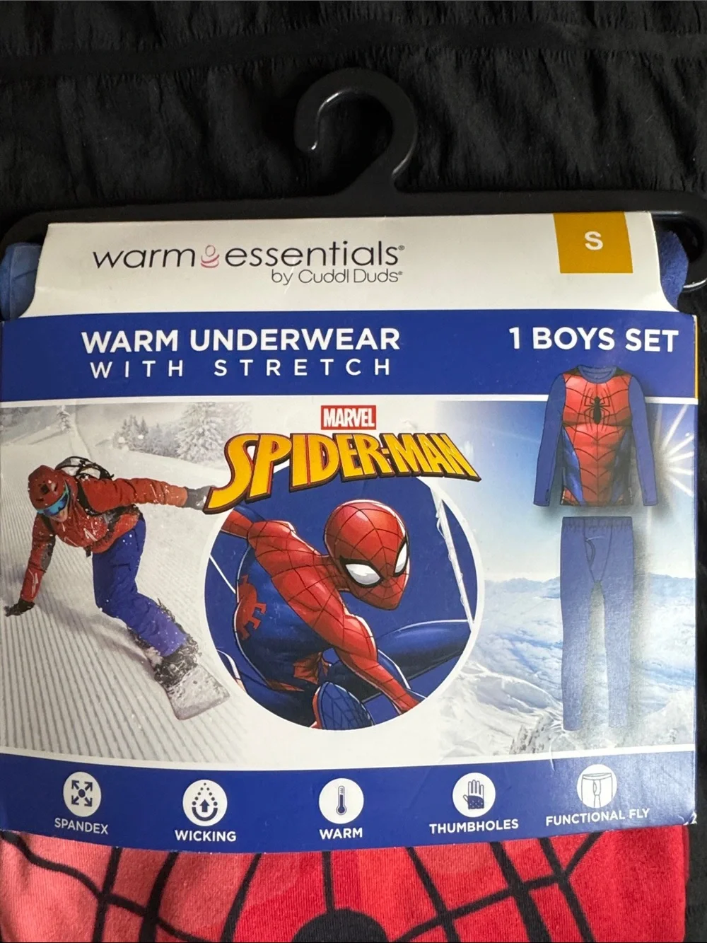 Warm Essentials by Cuddle Duds Marvel Spider-Man Boys Set